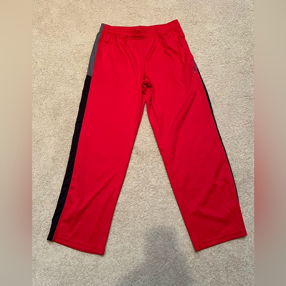 Reebok Kids Red and Black Athletic Pants